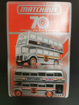 1/64 Спичечный коробок 70th bus Коллекция игрушек-моделей для украшения автомобилей из литого под давлением сплава