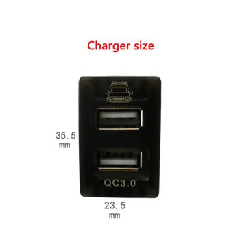 1 шт. Автомобильное Зарядное Устройство Для Быстрой зарядки QC3.0 USB Интерфейсная Розетка Быстрое Автомобильное Зарядное Устройство для Suzuki Jimny