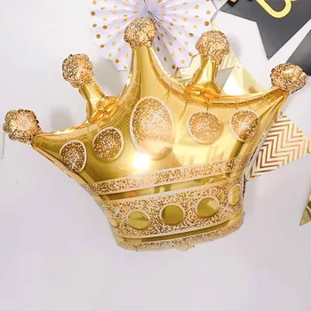 1 шт. Большие Воздушные шары в форме Золотой Короны, Свадьба, День Рождения, Воздушный шар из алюминиевой фольги, Детский Душ, Юбилей, Декор, Подарки