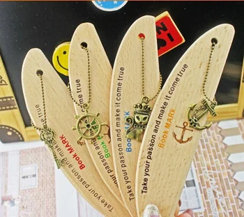 1 шт./лот Винтажная серия навигационных подвесок классическая деревянная закладка DIY Многофункциональный дизайн ножа Закладка