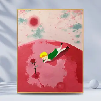 140304 diy цифровая картина маслом масляная живопись акриловая цветочная живопись взрыв ручной пейзажной живописи