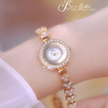 2023 Женские часы-браслет от ведущего бренда Для дам, золотые наручные Часы из нержавеющей стали, женские часы