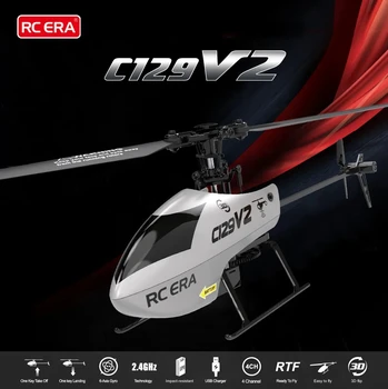 2023 Новый C129v2 2,4 ГГц Радиоуправляемый Вертолет с 6-осевым Гироскопом Pro Stunt Helicopter С Одним Веслом Без Элеронов Дистанционный Самолет Rc Игрушка