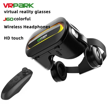 3D VR Гарнитура Смарт-Очки Виртуальной Реальности Шлем для Смартфонов Сотовый Телефон для 4,5-6,7-дюймовых Биноклей с Контроллерами