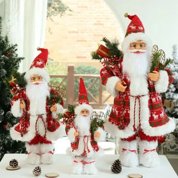 60 см Кукла Санта-Клауса, украшение для рождественской елки, Рождественский декор комнаты, украшения для дома, подарки на Новый 2024 год