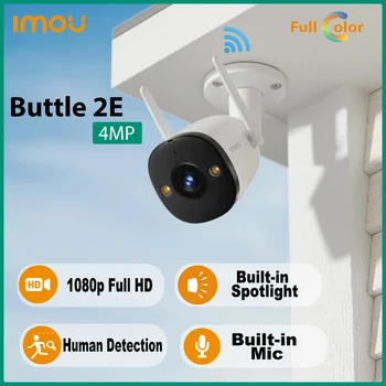 Dahua Imou Bullet 2E 4-мегапиксельная IP-камера Mini Dual Light Full HD IR30M IP67 Со встроенным микрофоном и подсветкой P2P Наружная Wifi камера surval