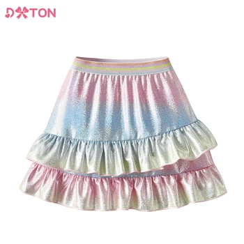 DXTON Kids Блестящая юбка с пайетками, танцевальная одежда для девочек, мини-юбка для балетной вечеринки, детская плиссированная юбка для девочек 3-10 лет, детская одежда