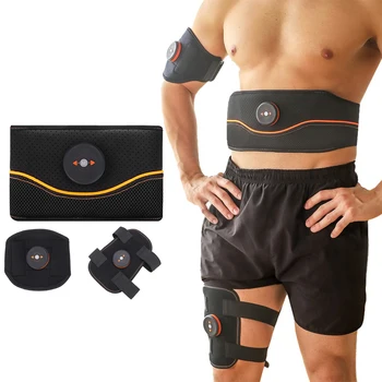 EMS Тренажер для массажа мышц живота, рук, икр, вибратор, Миостимулятор, Массажер, формирующий мышцы живота, пояс для фитнеса