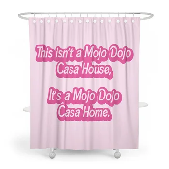 Gaslight Gatekeep Girlboss Это не набор штор для душа Mojo Dojo Casa House с люверсами и крючками для декора ванной комнаты