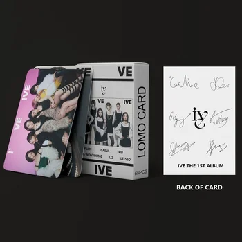IVE The 1st Album I've Photocards KITSCH В штучной упаковке 55шт Неповторяющихся открыток LOMO WonYoung YuJin LIZ Leeseo Подарки фанатам KPOP