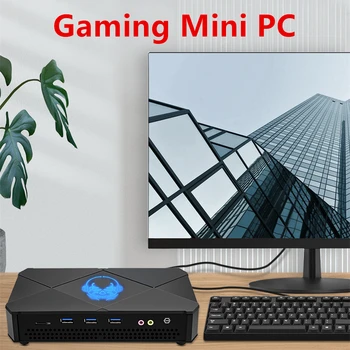 KingNovy Mini PC Gamer Nuc AMD Ryzen 9 5900HX Intel Core i9 11900 H Настольный компьютер с двойной оперативной памятью и Двойным NVMe 3x4 K WiFi6 BT5.2