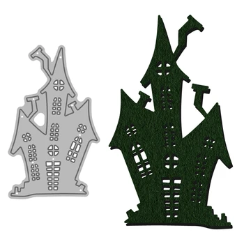 MangoCraft 2023, набор штампов для вырезания в готическом замке на Хэллоуин, принадлежности для скрапбукинга, Металлические штампы, форма для ножей для открыток, альбомов