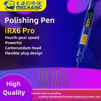 MECHANIC IR X6 IRX6 Pro Беспроводная зарядка, маленькая портативная ручка для полировки чипов, МИНИ-электрическая ручка для резьбы, инструменты для ремонта полировальной ручки
