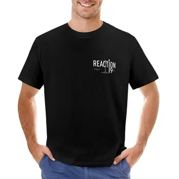 Reaction19, футболка на черном фоне, спортивные рубашки, эстетическая одежда, футболки, мужские корейские модные черные футболки для мужчин