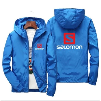 Salomon / Новая мужская деловая куртка, повседневная мужская бейсбольная куртка, модная уличная ветровка, высококачественная мужская бейсбольная куртка.