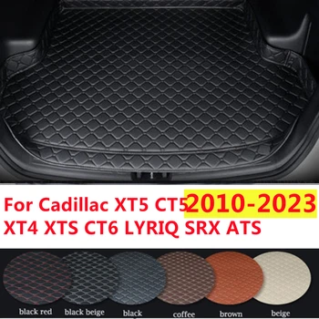 SJ Высокий Боковой Коврик Для Багажника Автомобиля AUTO Tail Boot Cargo Pad Подходит Для Cadillac XT5 XT4 XTS CT6 CT5 LYRIQ SRX ATS 2010-2023 В любую Погоду