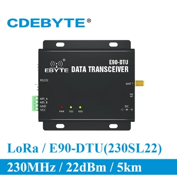SX1262 Lora 230 МГц 22 дБм Диапазон 5 км 0,3 к ~ 15,6 кбит/с RS232 RS485 Беспроводной модем Lora E90-DTU (230SL22)