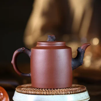Tetera China de arcilla púrpura, tetera hecha mano creativa, fabricante de té Boutique Zisha, de té personalizados, 240ml