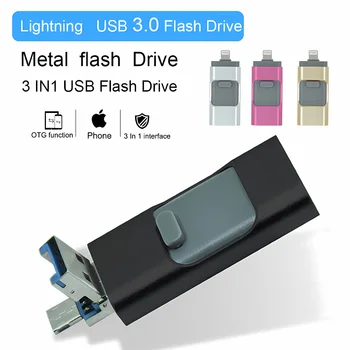 USB 3,0 Флеш-накопитель 32 ГБ 64 ГБ 128 ГБ 256 ГБ Высокоскоростная Передача Металлический Портативный SSD-Накопитель Cle U Диск Флэш-Накопитель Memoria USB Stick