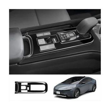 Автомобиль Ярко-черный Наклейка на панель центрального управления переключением передач Модификация интерьера для Toyota Prius 60 серии 2022-2023