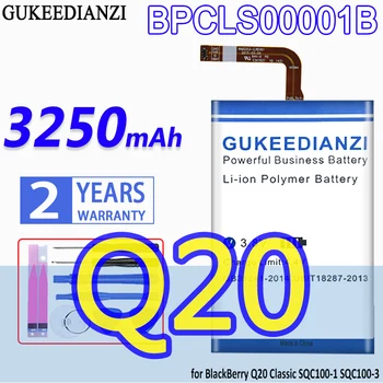 Аккумулятор большой Емкости GUKEEDIANZI BPCLS00001B 3250mAh для Мобильного Телефона BlackBerry Q20 Classic SQC100-1 SQC100-3 Bateria