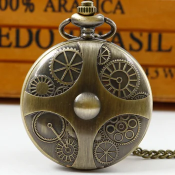 Антикварное Винтажное ожерелье, Цепочка, Карманные часы для мужчин, женщин, друзей, Индивидуальный повседневный подарок