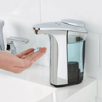 Бесплатный пластиковый дозатор жидкого мыла и дезинфицирующего средства с автоматическим датчиком