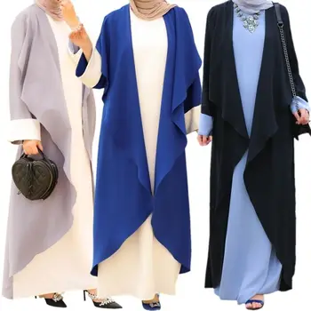 Ближний Восток, Аравия, Длинный халат, Рамадан, Курбан-байрам, мусульманские женщины, Скромное платье, Абайя, Дубай, Турецкая одежда, Исламский женский Кафтан, Марокко