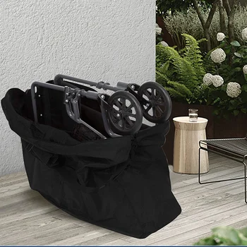 выдвижная сумка для инвалидных колясок, водонепроницаемая, большой емкости, ткань Оксфорд, Складная Дорожная сумка для инвалидных колясок, для путешествий на открытом воздухе, черный