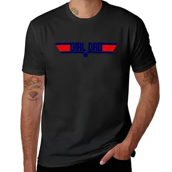 Девушка папа топ пистолет рубашка Футболка графика футболка топы черные футболки для мужчин