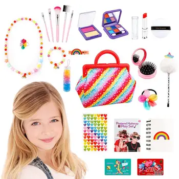 Детские игрушки для моделирования макияжа, развивающие подарки для девочек, Губная помада, тени для век, набор косметических игрушек, Детские модные игрушки для ролевых игр