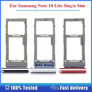Для Samsung Galaxy Note 10 Lite Слот для держателя SIM-карты, лоток для одной Sim-карты с инструментом для извлечения штифта, запасные части