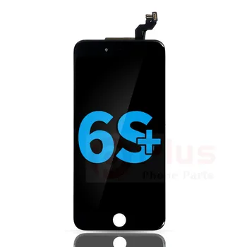 ЖК-дисплей с сенсорным экраном в сборе с заменой стальной пластины для iPhone 6S Plus (широкая цветовая гамма) (черный)