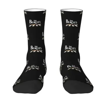 Забавные носки для собак породы Бигль, мужские Женские Теплые носки для экипажа