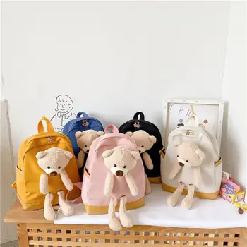 Застежка-молния, детские подарки, детский сад, Плюшевый мишка из мультфильма, Рюкзаки, Школьный ранец с медведем, Детские рюкзаки, плюшевый школьный ранец