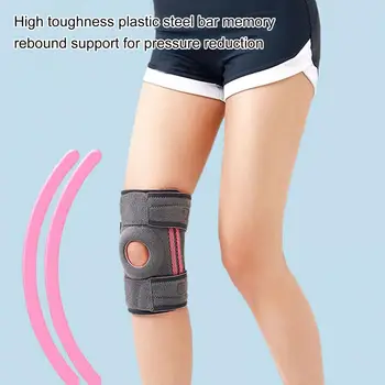 Защита для колена, Дышащая поддержка колена для облегчения боли в суставах, регулируемая крепежная лента, технология декомпрессии для занятий спортом