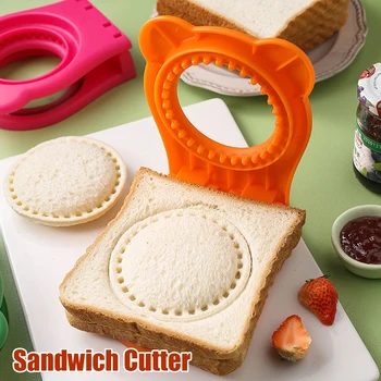 Инструмент для резки сэндвичей и герметика для бутербродов с откидной крышкой для детского ланча, Круглое лезвие из нержавеющей стали, форма для тостов из сэндвич-хлеба