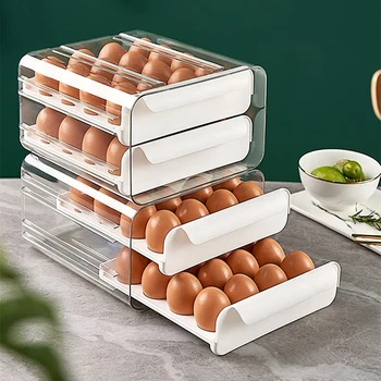 Капельница Пищевая С отделкой, Кухонный ящик для хранения свежих продуктов, холодильник, Специальная коробка, ящик для хранения яиц, Двухслойный