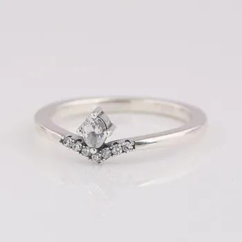 Классическое Желание с кольцом с кристаллами для женщин, аутентичные женские украшения из стерлингового серебра S925 пробы, подарок девушке на День рождения