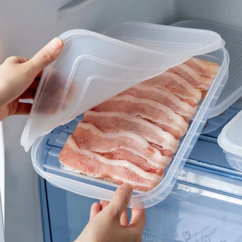 Контейнер для домашнего хранения Бытовой Кухонный Холодильник 2 фунта Мясных продуктов Коробки для свежих уплотнений Полезная смола Для организации поставок Прямая поставка