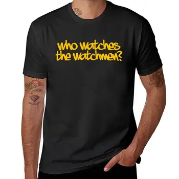 Кто смотрит The watchmen? Футболка, футболки для мальчиков, короткая футболка, великолепная футболка, футболка с коротким рукавом, мужская одежда