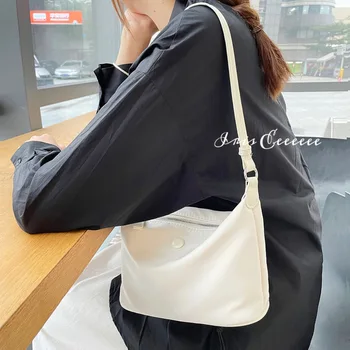 Легкая водонепроницаемая нейлоновая ткань, маленькая сумка через плечо для подмышек, женская корейская версия INS Texture Dumpling