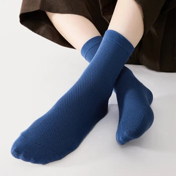 Летние сетчатые носки до щиколотки, повседневные носки для девочек, мужские носки из бамбукового волокна