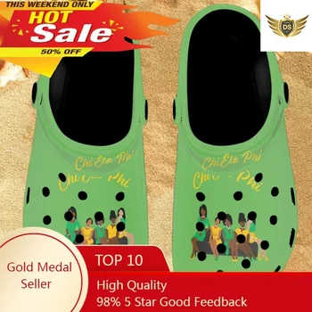 Летняя Садовая обувь Chi Eta Phi Sorority Design, Удобные горки, тапочки для взрослых, дышащие сандалии Zapatos