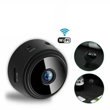 Мини-камера Беспроводной WiFi IP Сетевой монитор ИК-камера безопасности HD 1080P Домашняя безопасность P2P Камера Поддержка Wi-Fi Карта памяти