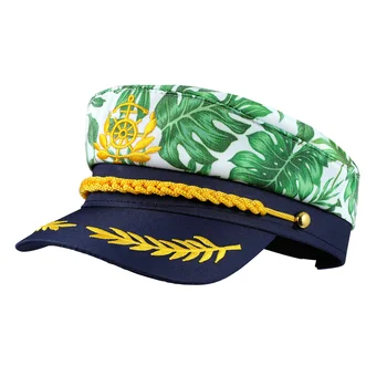 Мужская кепка для морской вечеринки, костюмная шляпа с вышивкой капитана Мисс