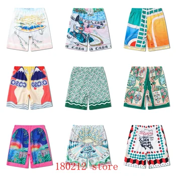 Мультиверсионные пляжные шорты CASABLANCA TENNS CLUB Летние Мужские Женские Высококачественные повседневные шорты для пляжного отдыха на Гавайях