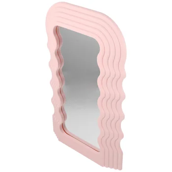 Небольшое зеркало, украшающее стену, Пластиковое, монтируемое на волну, душ для бритья, мужской туалетный столик, макияж