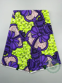 Новая Горячая распродажа, Африканская Восковая ткань, Хлопчатобумажный материал, Нигерийский Батик с принтом Анкары, Высококачественная Швейная ткань