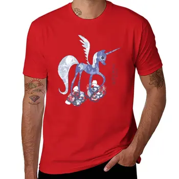 Новая футболка Luna: The Tale of the Moon Horse, черная футболка с коротким рукавом, тренировочные рубашки для мужчин